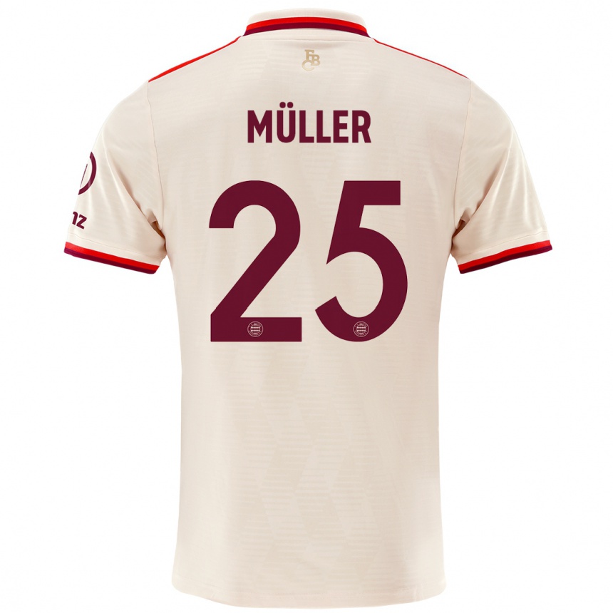 Vaikiškas Thomas Muller #25 Linai Trečias Marškinėliai 2024/25 T-Shirt