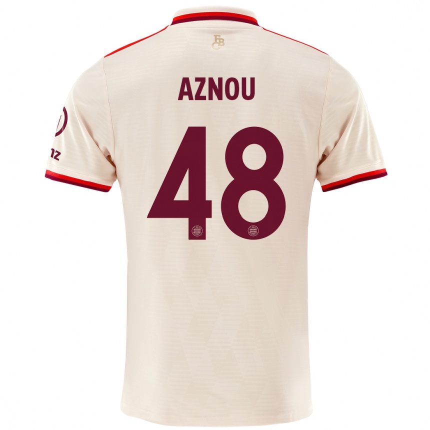 Vaikiškas Adam Aznou #48 Linai Trečias Marškinėliai 2024/25 T-Shirt