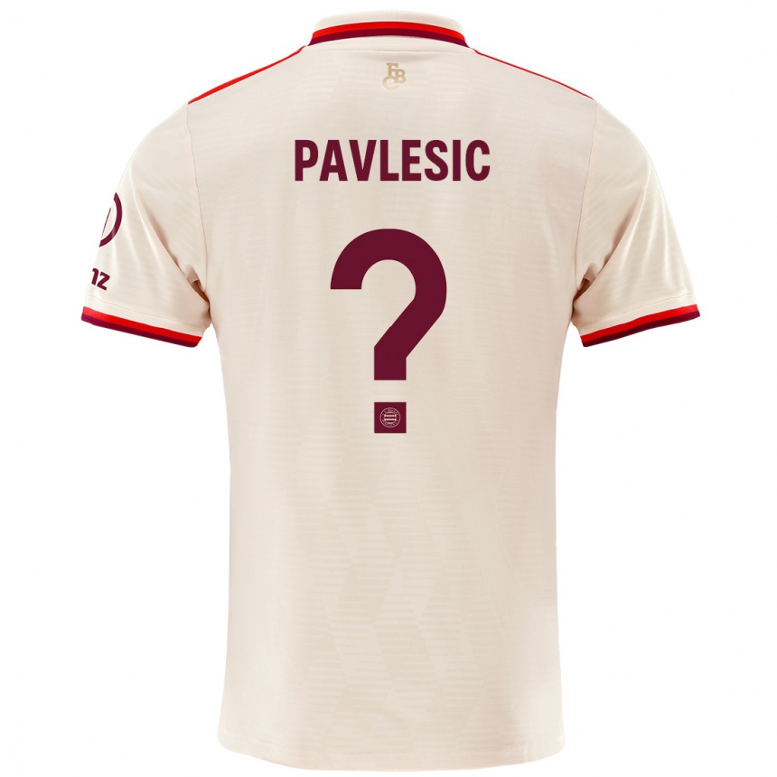 Vaikiškas Anthony Pavlesic #0 Linai Trečias Marškinėliai 2024/25 T-Shirt