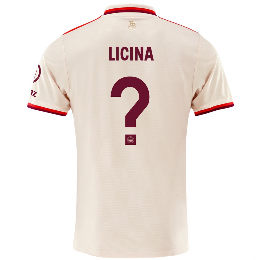 Vaikiškas Adin Licina #0 Linai Trečias Marškinėliai 2024/25 T-Shirt