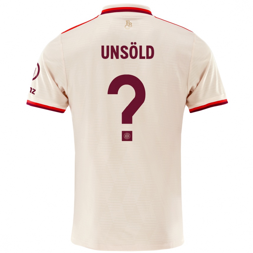 Vaikiškas Samuel Unsöld #0 Linai Trečias Marškinėliai 2024/25 T-Shirt