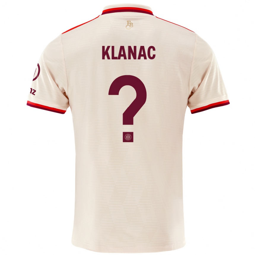 Vaikiškas Leon Klanac #0 Linai Trečias Marškinėliai 2024/25 T-Shirt