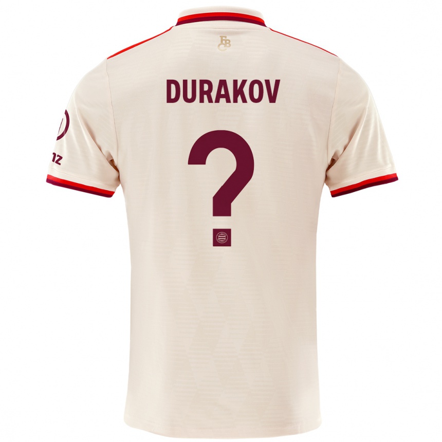 Vaikiškas Sejdo Durakov #0 Linai Trečias Marškinėliai 2024/25 T-Shirt