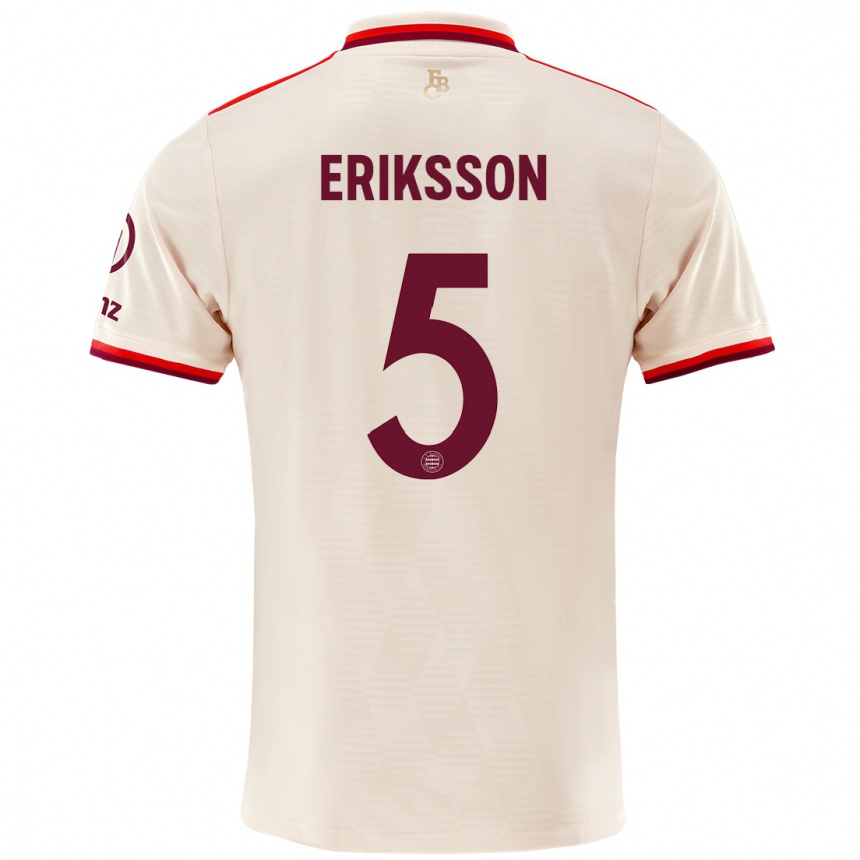 Vaikiškas Magdalena Eriksson #5 Linai Trečias Marškinėliai 2024/25 T-Shirt