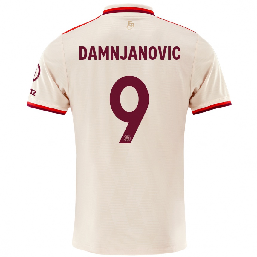 Vaikiškas Jovana Damnjanovic #9 Linai Trečias Marškinėliai 2024/25 T-Shirt