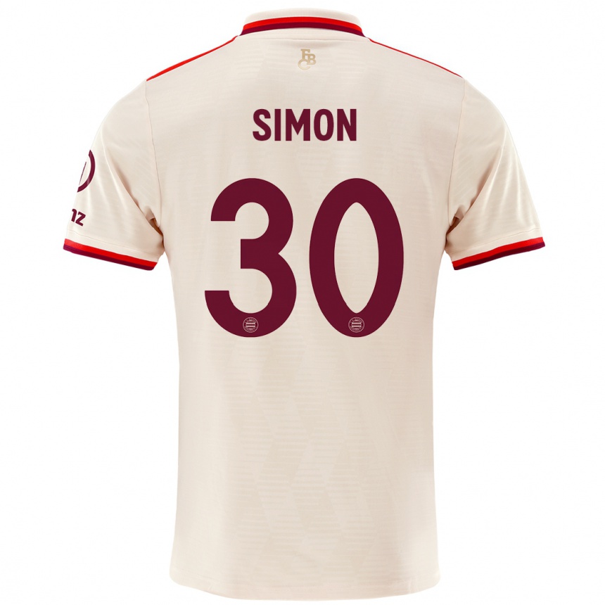 Vaikiškas Carolin Simon #30 Linai Trečias Marškinėliai 2024/25 T-Shirt