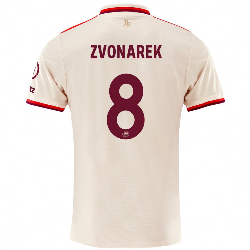 Vaikiškas Lovro Zvonarek #8 Linai Trečias Marškinėliai 2024/25 T-Shirt