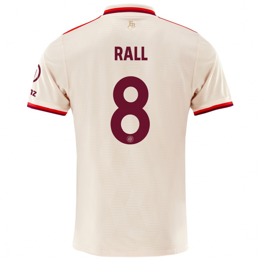 Vaikiškas Maximiliane Rall #8 Linai Trečias Marškinėliai 2024/25 T-Shirt