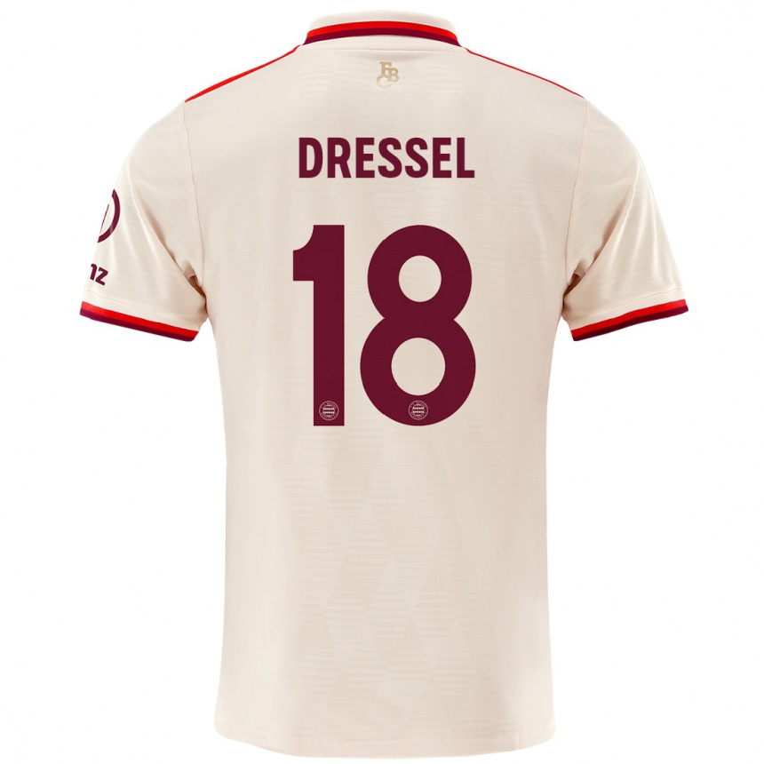 Vaikiškas Timon Dressel #18 Linai Trečias Marškinėliai 2024/25 T-Shirt