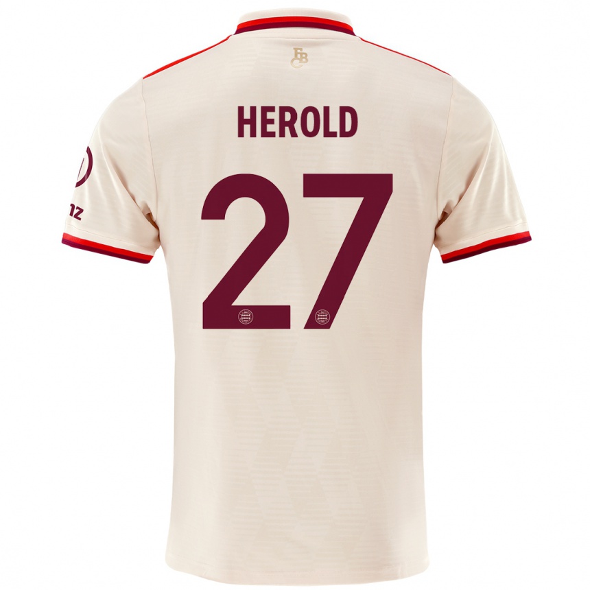 Vaikiškas David Herold #27 Linai Trečias Marškinėliai 2024/25 T-Shirt