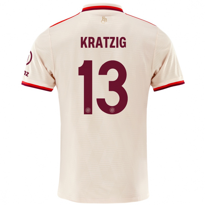 Vaikiškas Frans Kratzig #13 Linai Trečias Marškinėliai 2024/25 T-Shirt