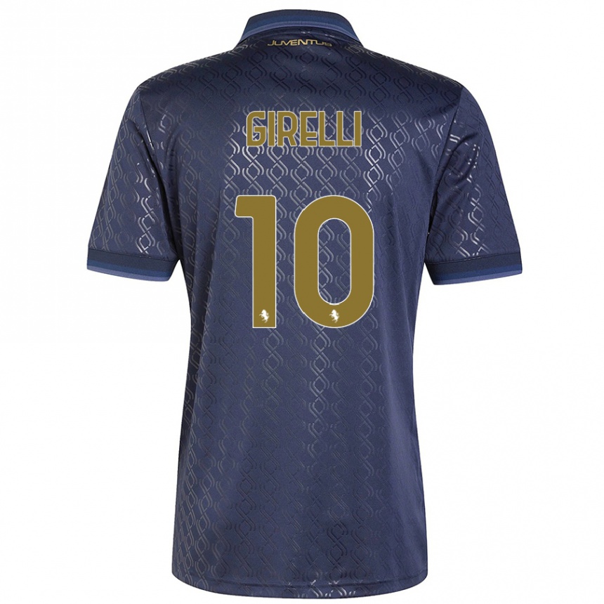 Vaikiškas Cristiana Girelli #10 Tamsiai Mėlyna Trečias Marškinėliai 2024/25 T-Shirt