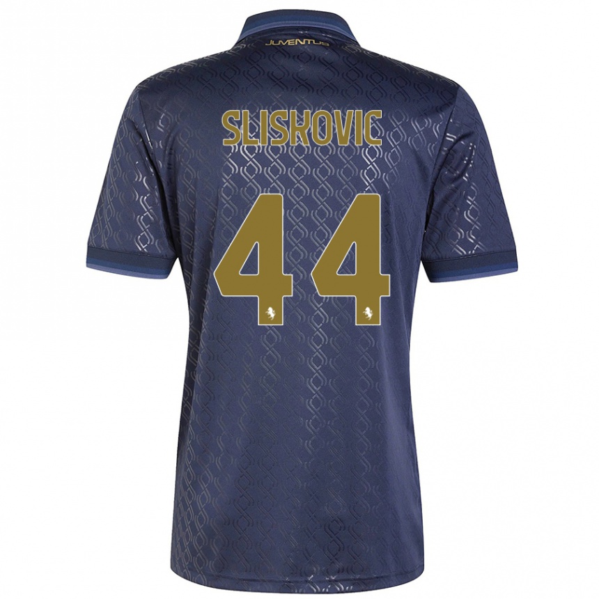 Vaikiškas Gloria Slišković #44 Tamsiai Mėlyna Trečias Marškinėliai 2024/25 T-Shirt