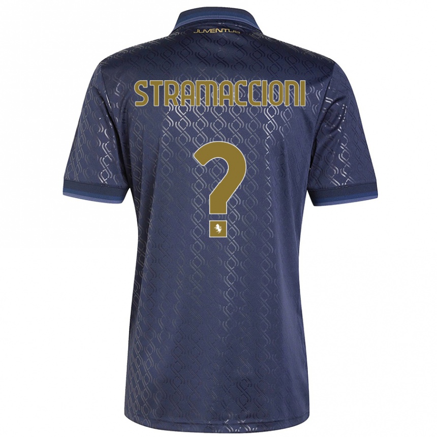 Vaikiškas Diego Stramaccioni #0 Tamsiai Mėlyna Trečias Marškinėliai 2024/25 T-Shirt