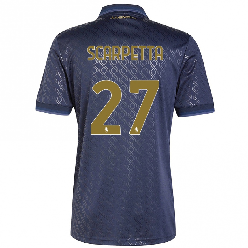 Vaikiškas Jacopo Scarpetta #27 Tamsiai Mėlyna Trečias Marškinėliai 2024/25 T-Shirt