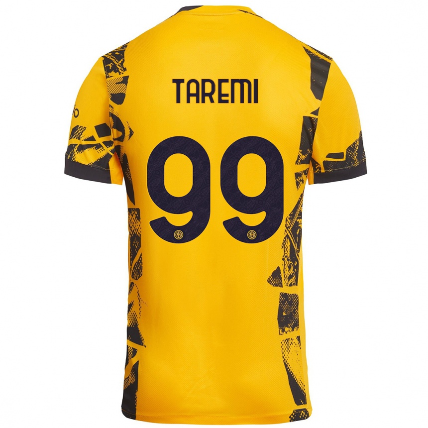 Vaikiškas Mehdi Taremi #99 Auksinis Juodas Trečias Marškinėliai 2024/25 T-Shirt