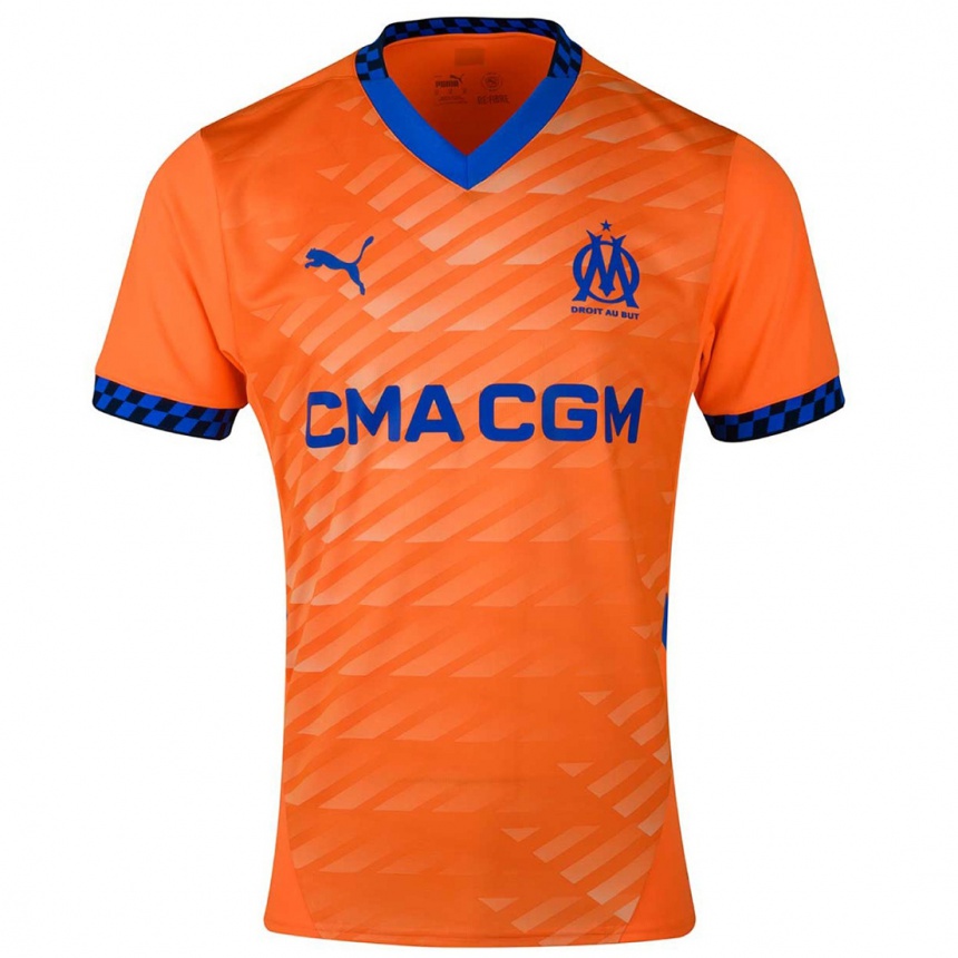 Vaikiškas Cindy Caputo #11 Oranžinė Tamsiai Mėlyna Trečias Marškinėliai 2024/25 T-Shirt