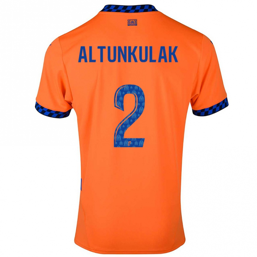 Vaikiškas Selen Altunkulak #2 Oranžinė Tamsiai Mėlyna Trečias Marškinėliai 2024/25 T-Shirt