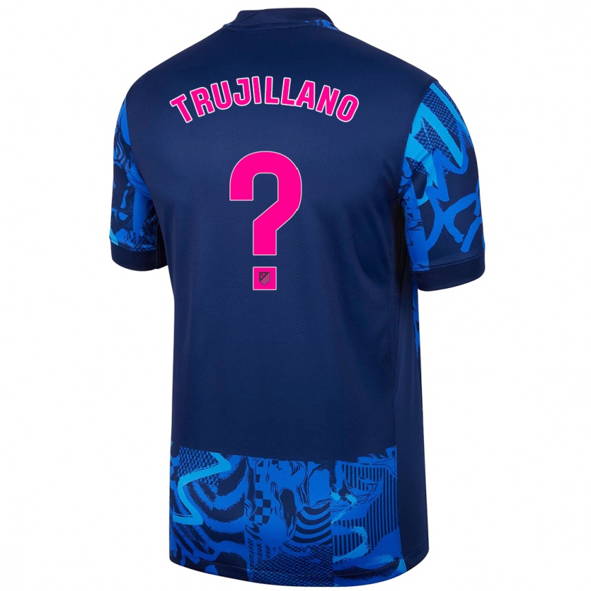 Vaikiškas Guillermo Trujillano #0 Karališkoji Mėlyna Trečias Marškinėliai 2024/25 T-Shirt