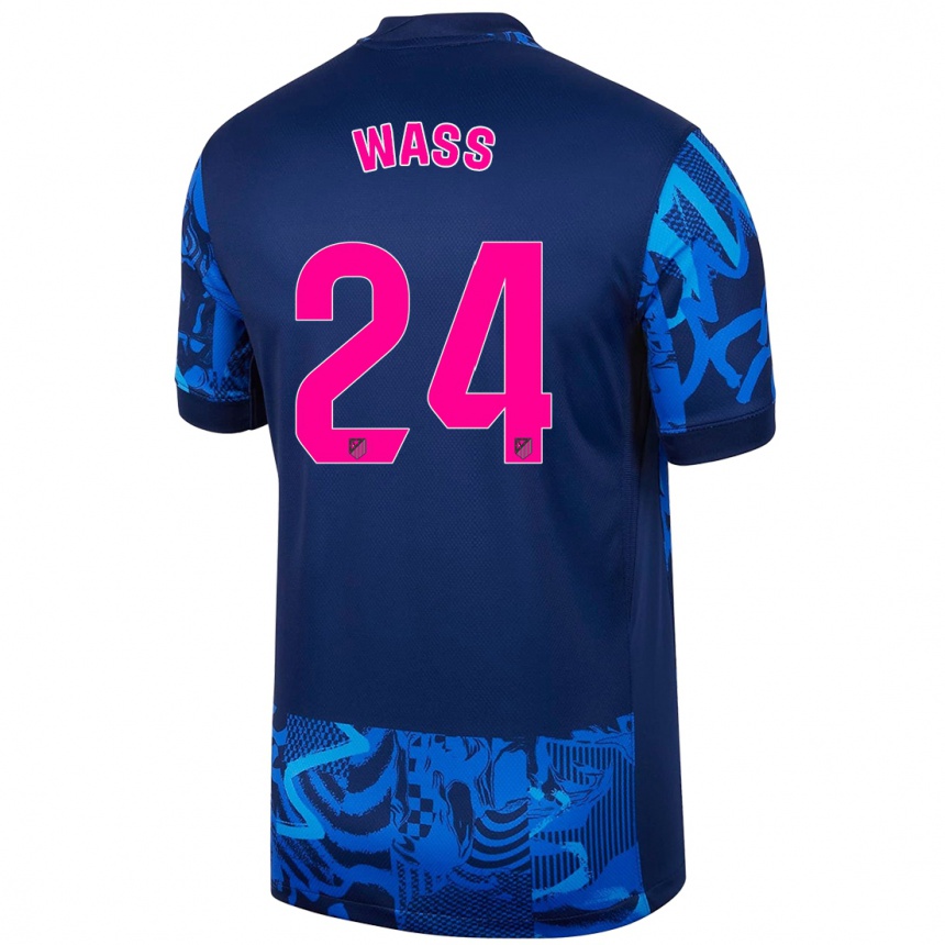 Vaikiškas Daniel Wass #24 Karališkoji Mėlyna Trečias Marškinėliai 2024/25 T-Shirt