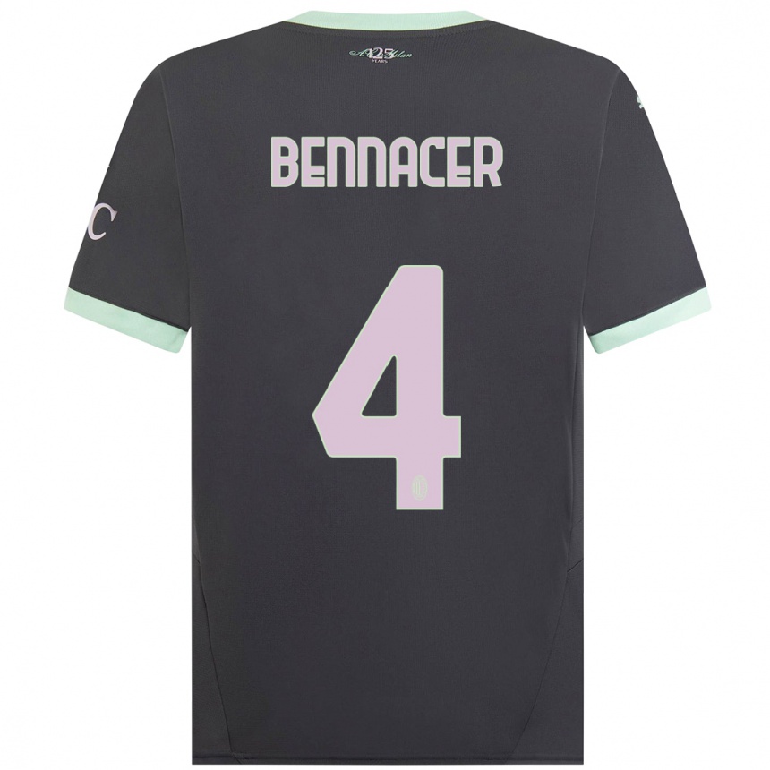 Vaikiškas Ismael Bennacer #4 Pilka Trečias Marškinėliai 2024/25 T-Shirt