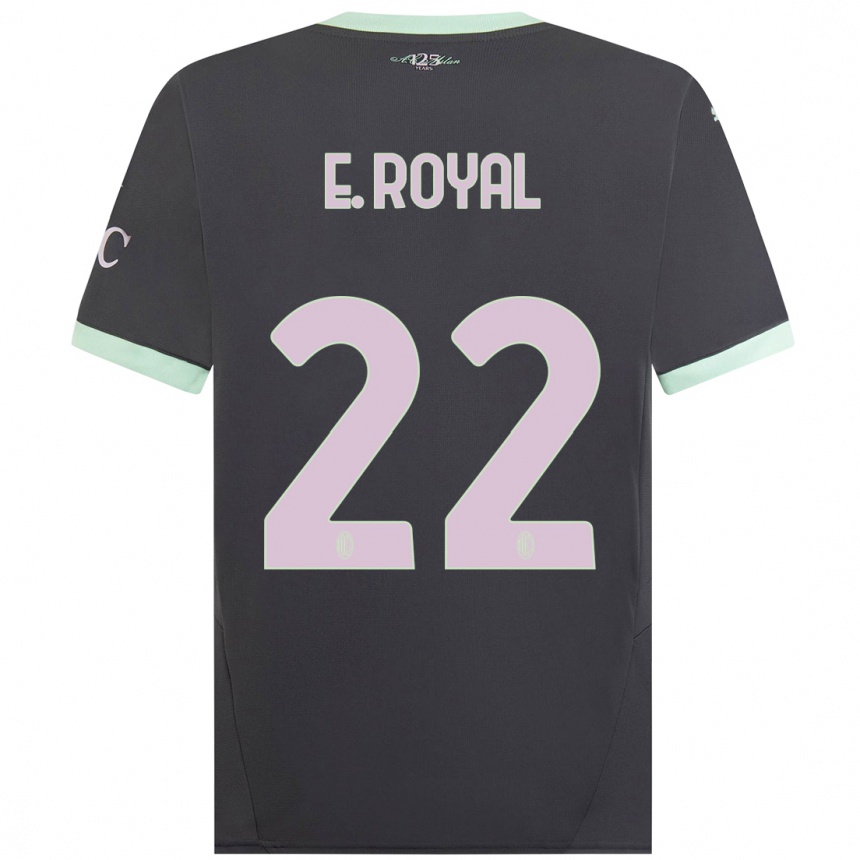 Vaikiškas Emerson Royal #22 Pilka Trečias Marškinėliai 2024/25 T-Shirt