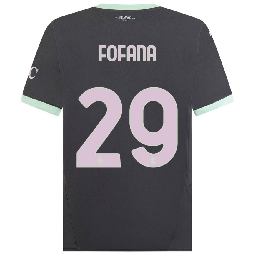 Vaikiškas Youssouf Fofana #29 Pilka Trečias Marškinėliai 2024/25 T-Shirt