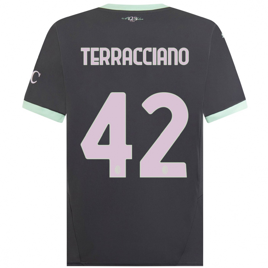 Vaikiškas Filippo Terracciano #42 Pilka Trečias Marškinėliai 2024/25 T-Shirt