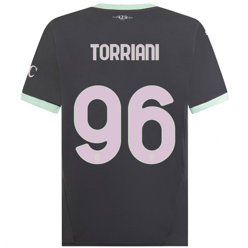 Vaikiškas Lorenzo Torriani #96 Pilka Trečias Marškinėliai 2024/25 T-Shirt