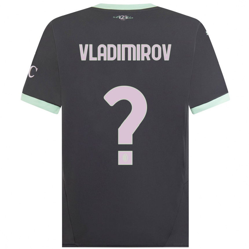 Vaikiškas Valeri Vladimirov #0 Pilka Trečias Marškinėliai 2024/25 T-Shirt