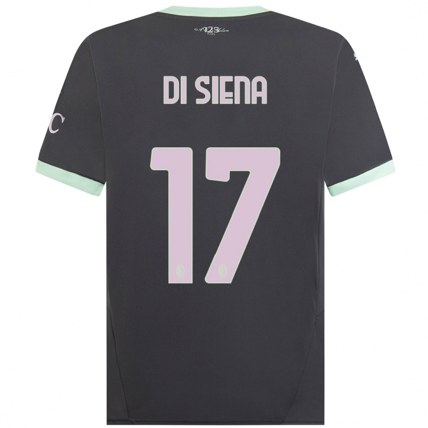 Vaikiškas Andrea Di Siena #17 Pilka Trečias Marškinėliai 2024/25 T-Shirt