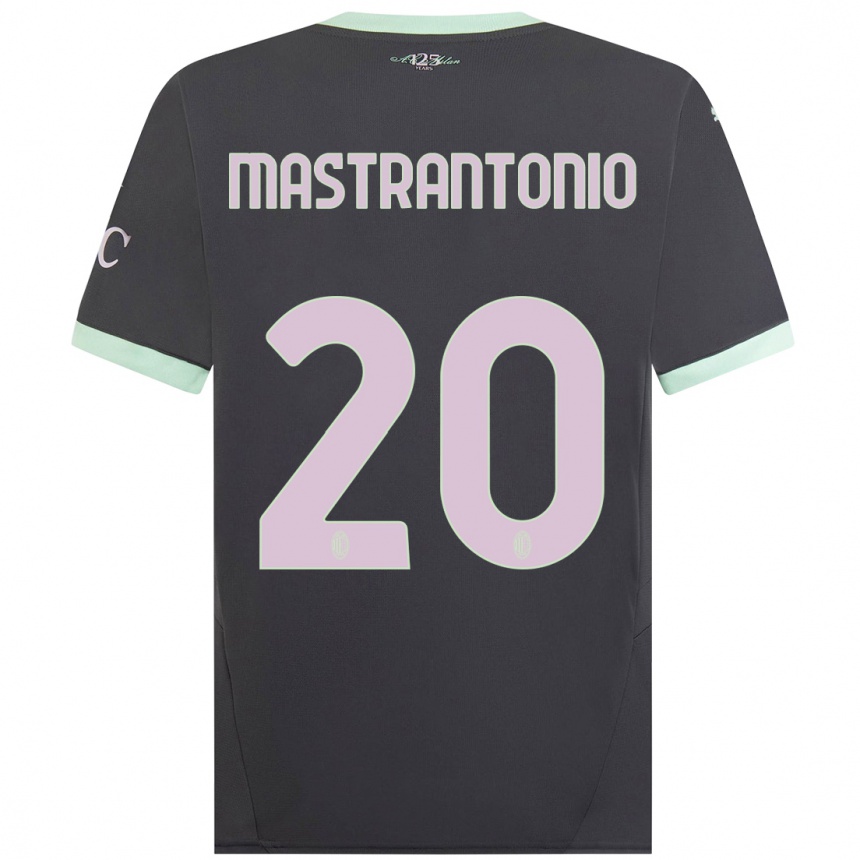 Vaikiškas Davide Mastrantonio #20 Pilka Trečias Marškinėliai 2024/25 T-Shirt