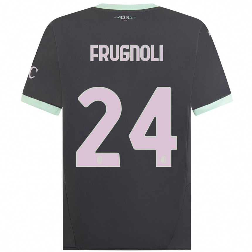 Vaikiškas Leonardo Frugnoli #24 Pilka Trečias Marškinėliai 2024/25 T-Shirt