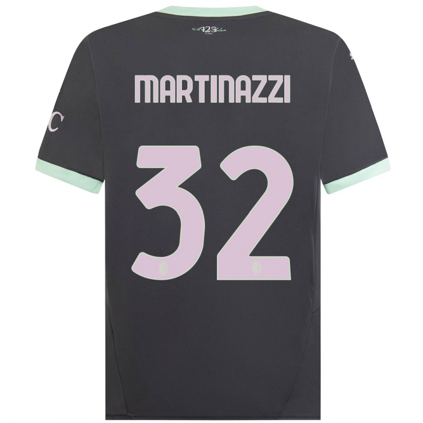 Vaikiškas Luca Martinazzi #32 Pilka Trečias Marškinėliai 2024/25 T-Shirt