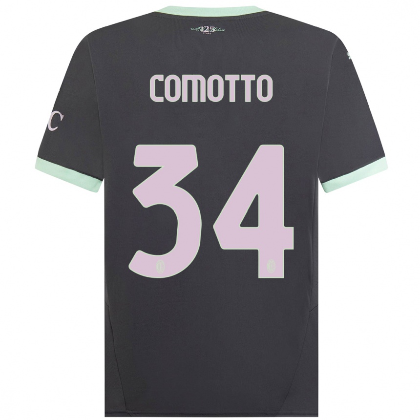 Vaikiškas Christian Comotto #34 Pilka Trečias Marškinėliai 2024/25 T-Shirt