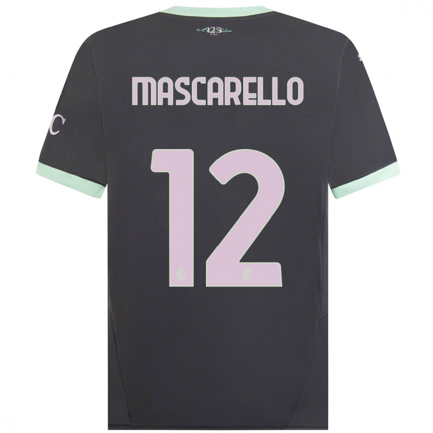 Vaikiškas Marta Mascarello #12 Pilka Trečias Marškinėliai 2024/25 T-Shirt