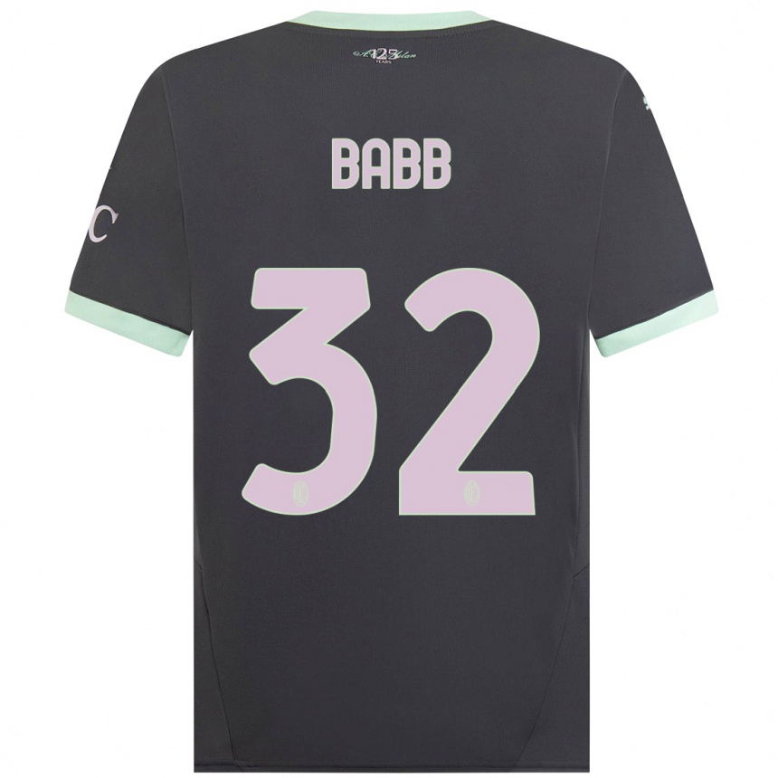 Vaikiškas Selena Delia Babb #32 Pilka Trečias Marškinėliai 2024/25 T-Shirt