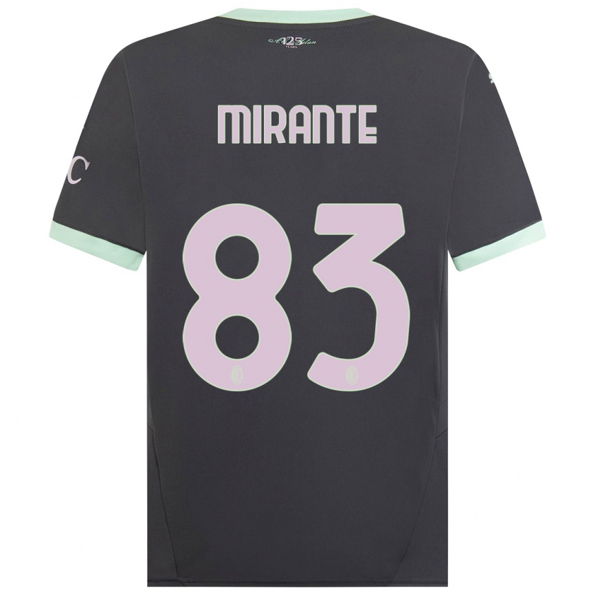 Vaikiškas Antonio Mirante #83 Pilka Trečias Marškinėliai 2024/25 T-Shirt