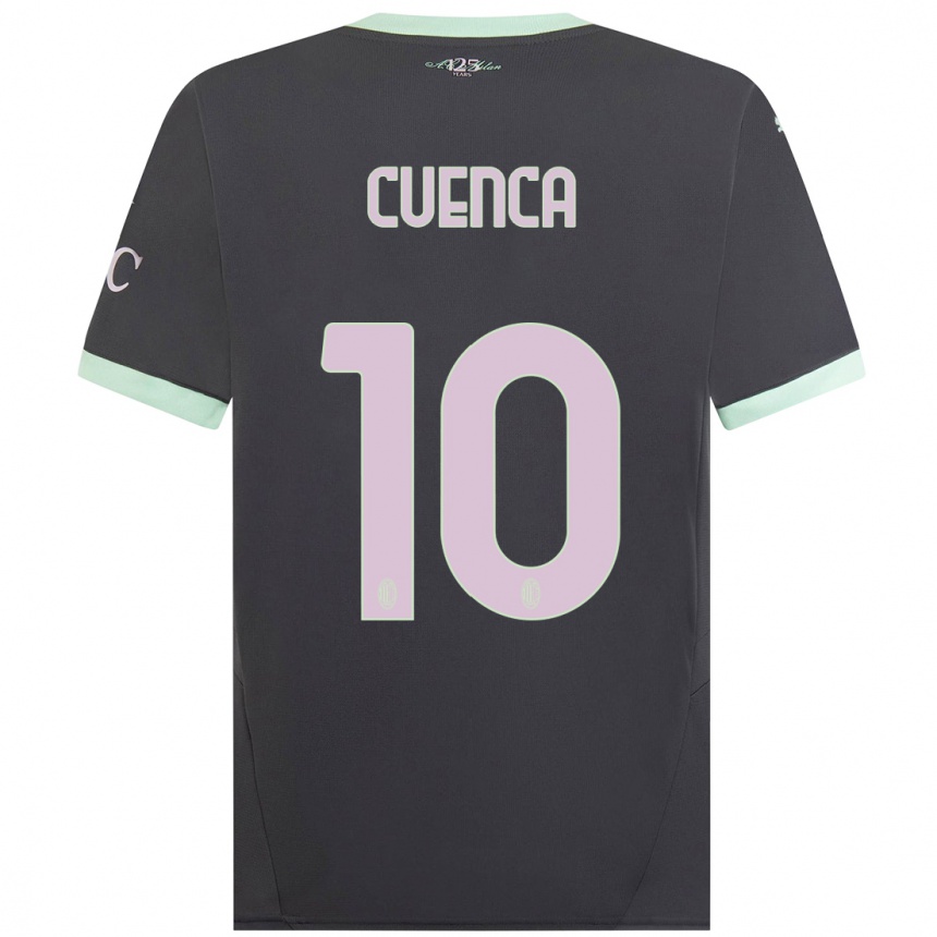 Vaikiškas Hugo Cuenca #10 Pilka Trečias Marškinėliai 2024/25 T-Shirt