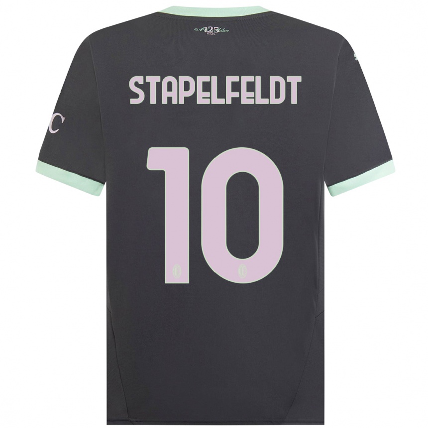 Vaikiškas Nina Stapelfeldt #10 Pilka Trečias Marškinėliai 2024/25 T-Shirt