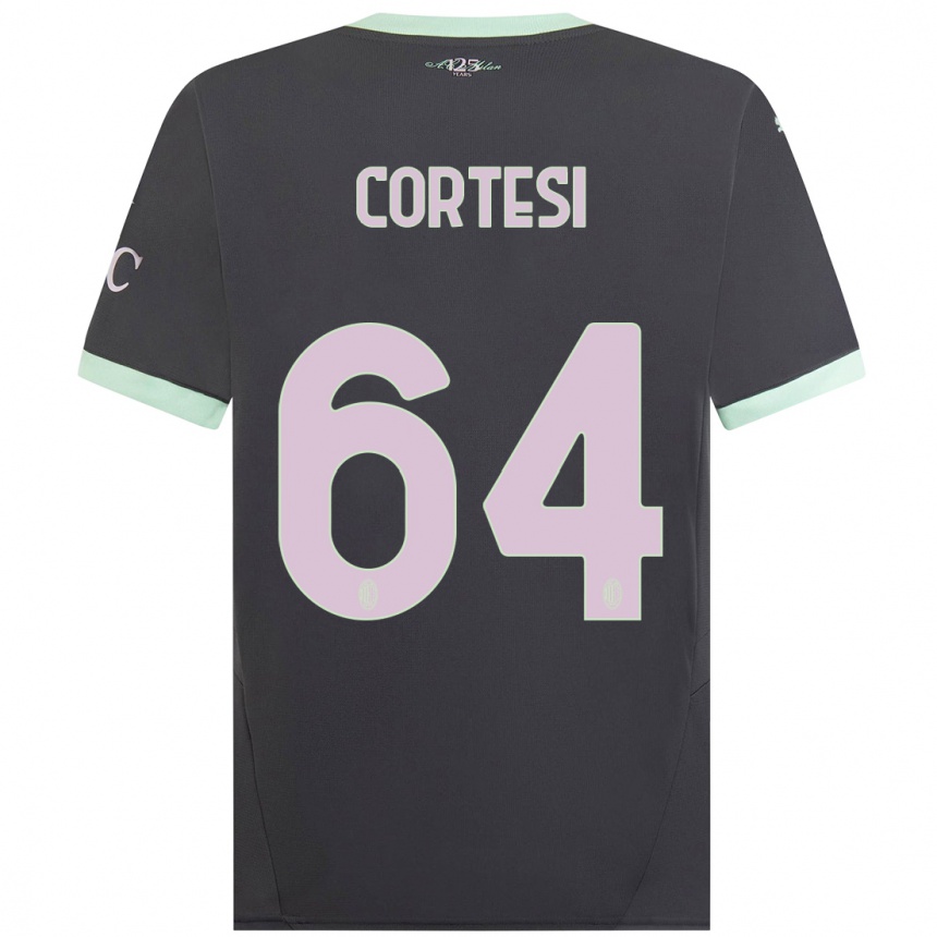 Vaikiškas Selena Cortesi #64 Pilka Trečias Marškinėliai 2024/25 T-Shirt