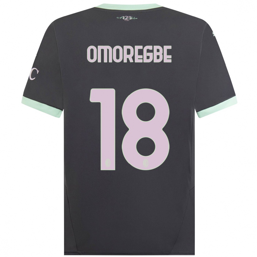 Vaikiškas Bob Murphy Omoregbe #18 Pilka Trečias Marškinėliai 2024/25 T-Shirt