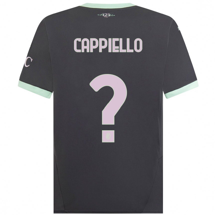 Vaikiškas Flavio Cappiello #0 Pilka Trečias Marškinėliai 2024/25 T-Shirt