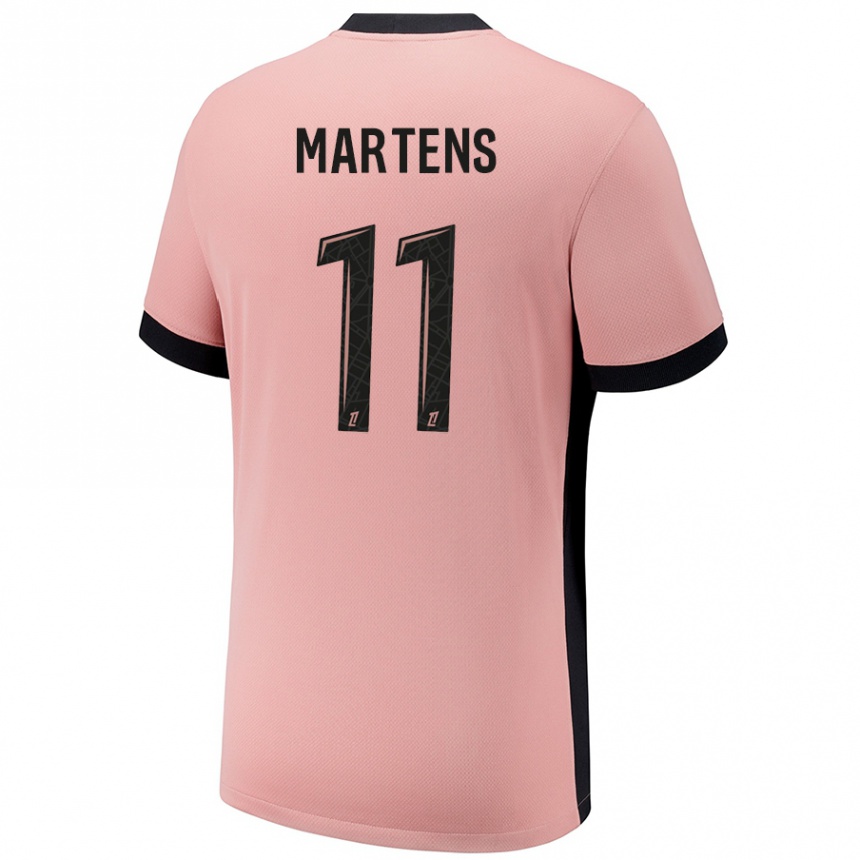 Vaikiškas Lieke Martens #11 Rūdžių Rožinė Trečias Marškinėliai 2024/25 T-Shirt