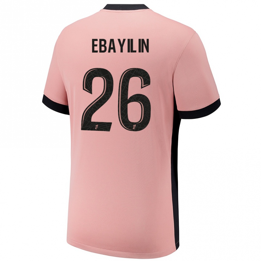 Vaikiškas Anaïs Ebayilin #26 Rūdžių Rožinė Trečias Marškinėliai 2024/25 T-Shirt