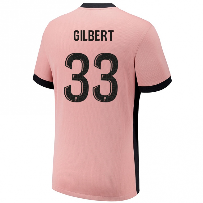 Vaikiškas Tara Elimbi Gilbert #33 Rūdžių Rožinė Trečias Marškinėliai 2024/25 T-Shirt