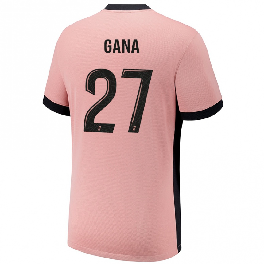 Vaikiškas Idrissa Gana Gueye #27 Rūdžių Rožinė Trečias Marškinėliai 2024/25 T-Shirt