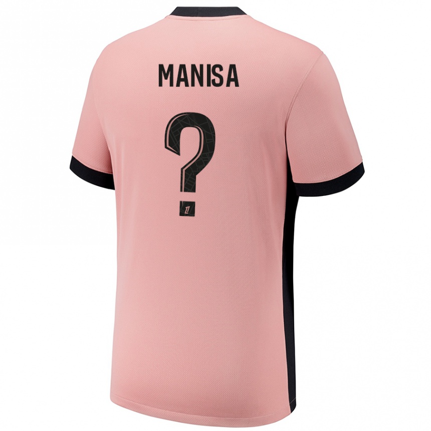 Vaikiškas Lenny Manisa #0 Rūdžių Rožinė Trečias Marškinėliai 2024/25 T-Shirt