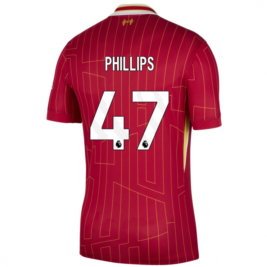 Vyrai Nathaniel Phillips #47 Raudona Geltona Balta Namų Marškinėliai 2024/25 T-Shirt