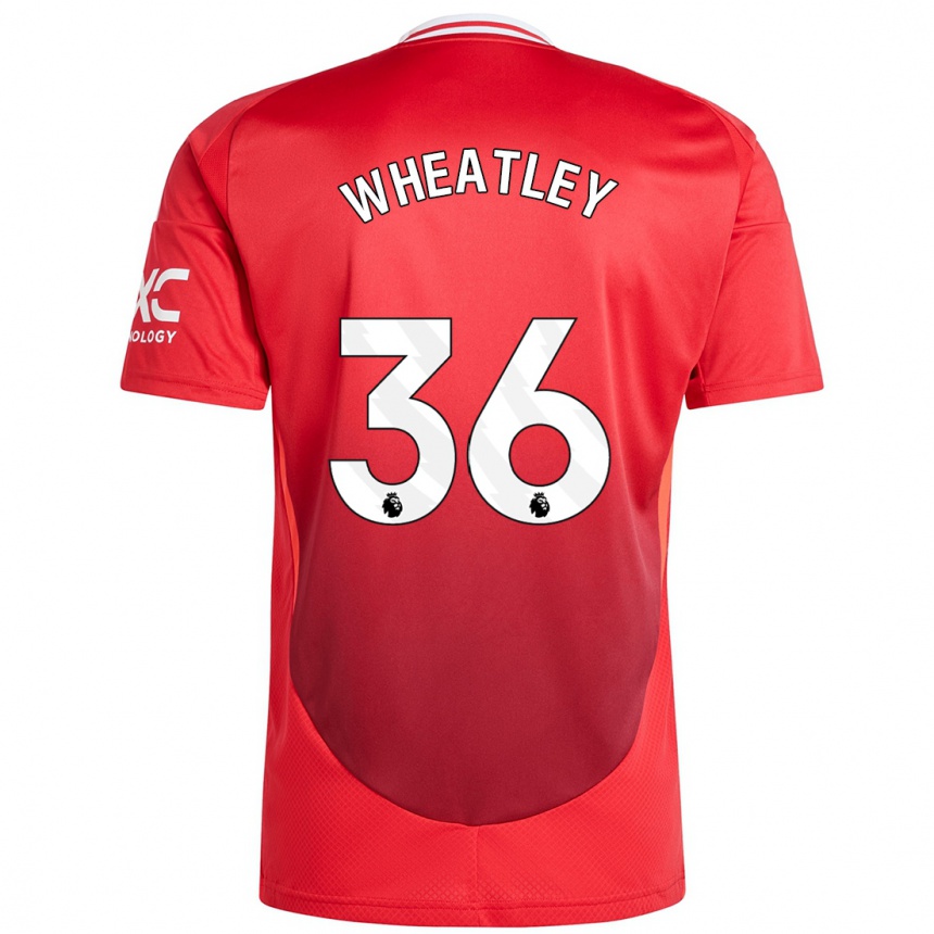 Vyrai Ethan Wheatley #36 Ryškiai Raudona Namų Marškinėliai 2024/25 T-Shirt